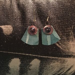 AMELIA PASTICHE DESIGN upcycled paper art earrings